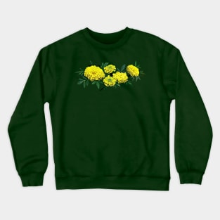 Marigolds - Group of Yellow Marigolds Crewneck Sweatshirt